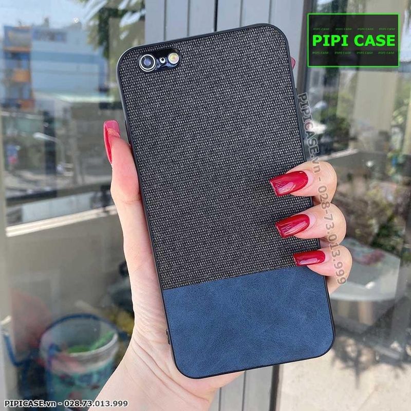 Ốp Lưng iPhone 6 / 6S - Vải Skin - Xanh
