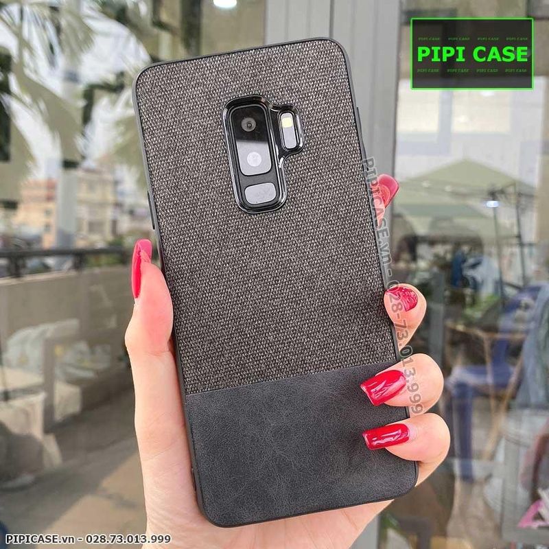 Ốp Lưng Samsung S9 - Vải Skin - Đen