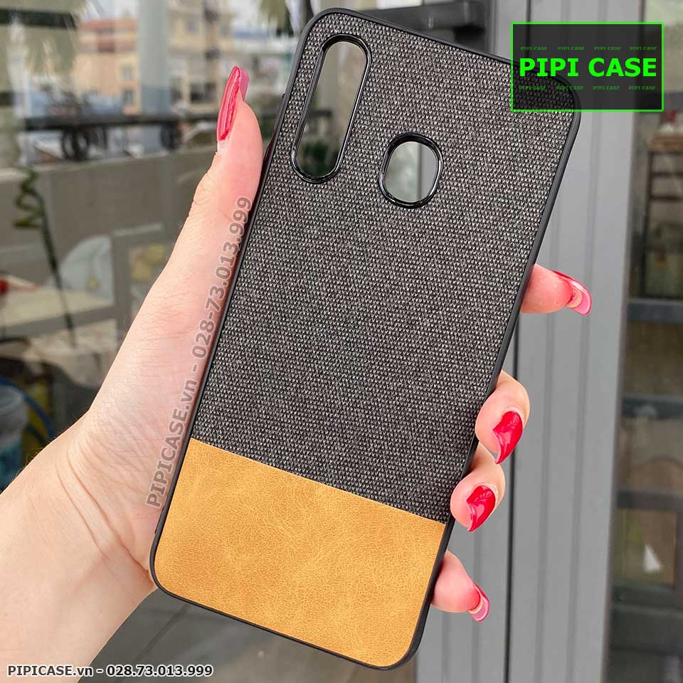 Ốp Lưng Samsung A20 / A30 - Vải Skin - Nâu