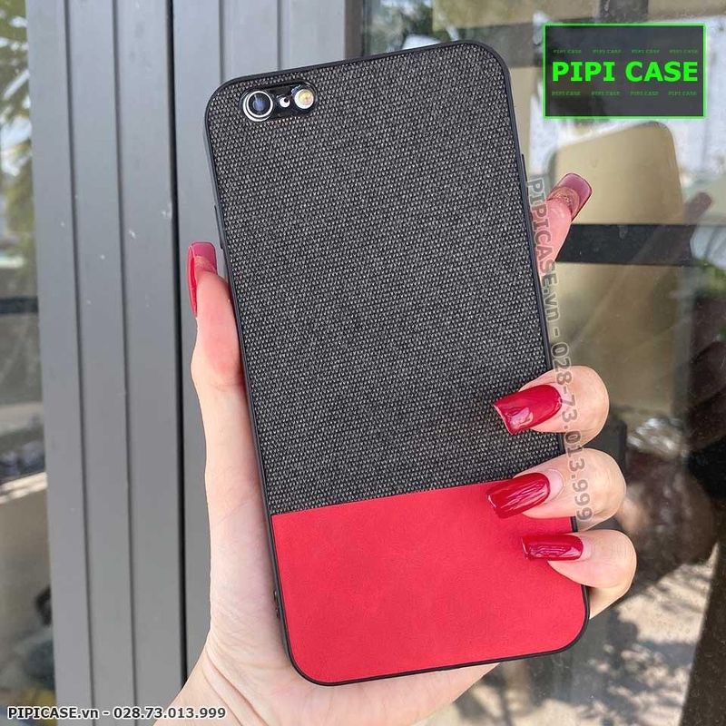 Ốp Lưng iPhone 6 / 6S - Vải Skin - Đỏ