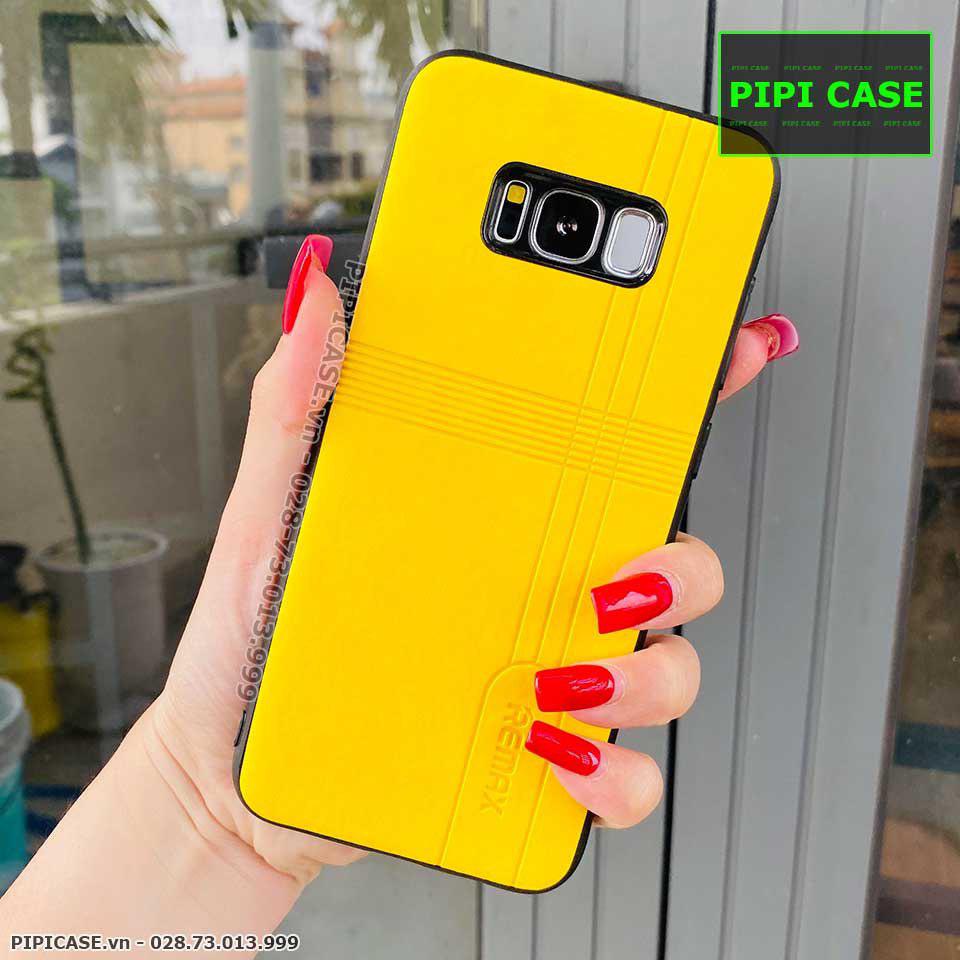 Ốp Lưng Samsung S8 Plus - Da Remax - Vàng