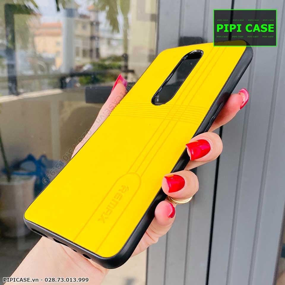 Ốp Lưng Oppo F11 Pro - Da Remax - Vàng