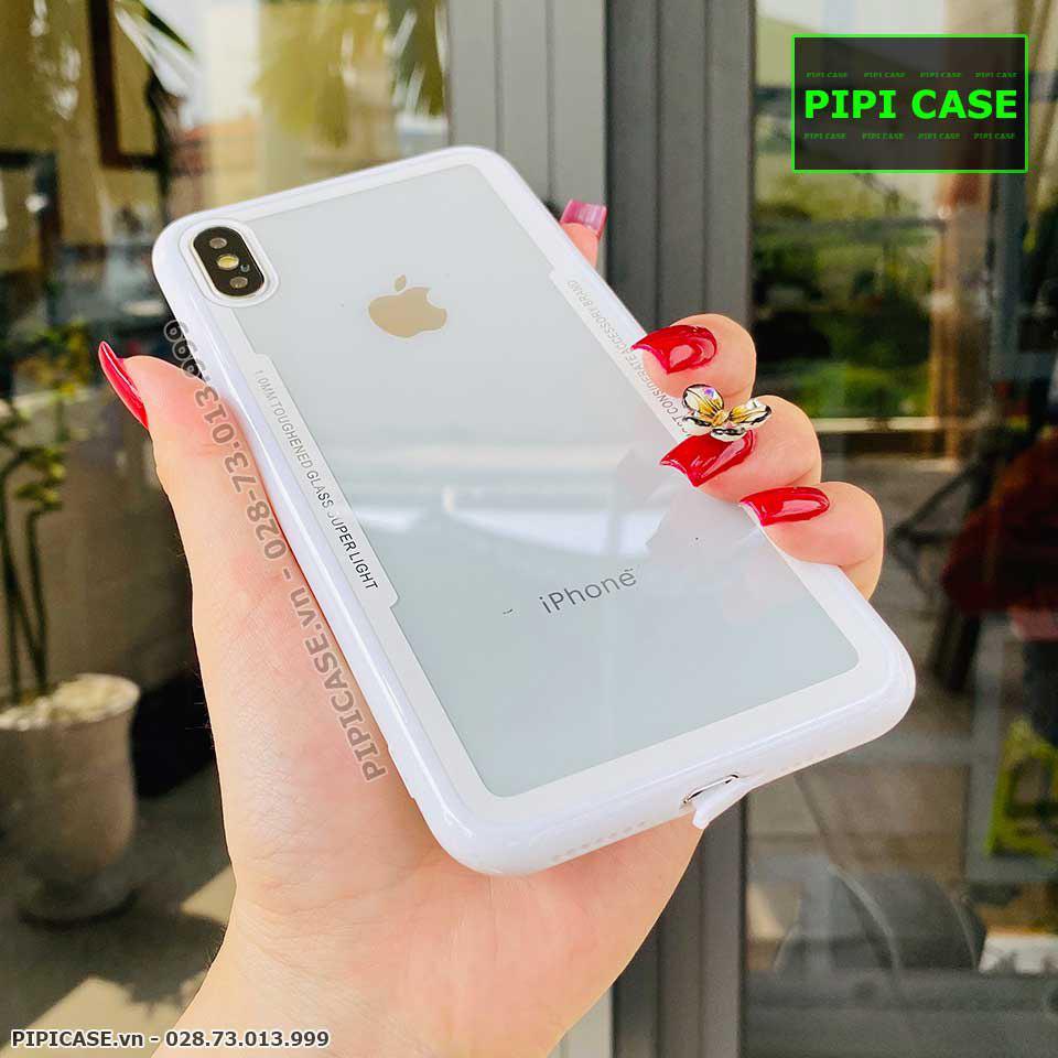 Ốp Lưng iPhone X / XS - Glass Super Light - Trắng