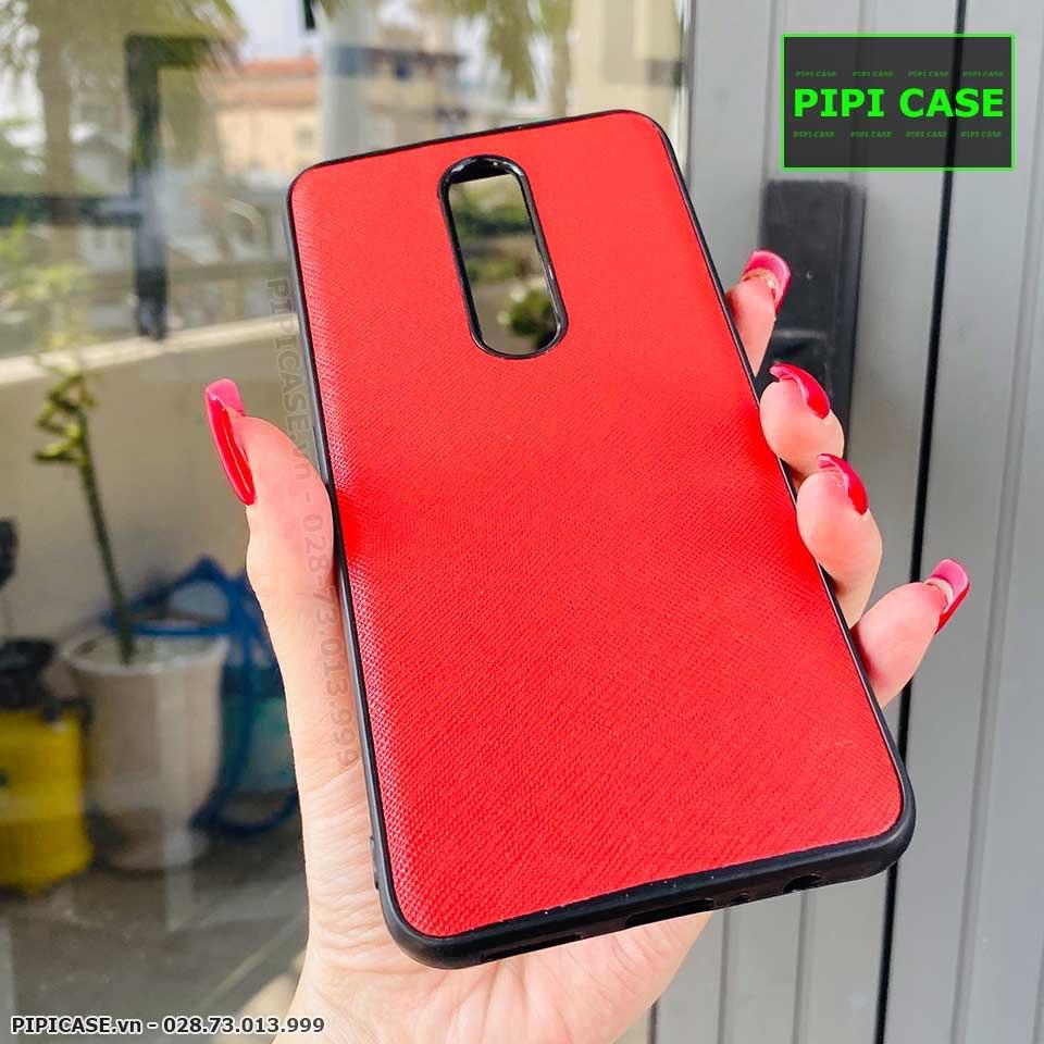 Ốp Lưng Oppo F11 Pro - Simple Da - Đỏ
