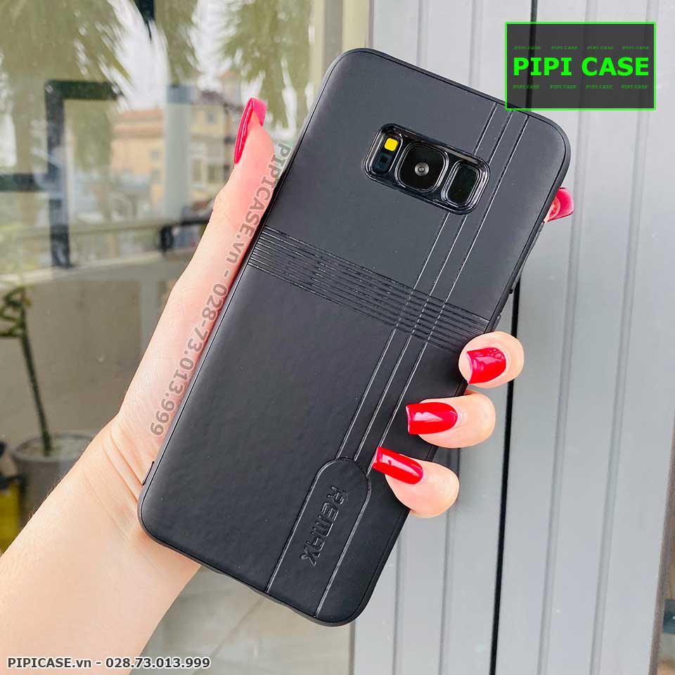 Ốp Lưng Samsung S8 Plus - Da Remax - Đen