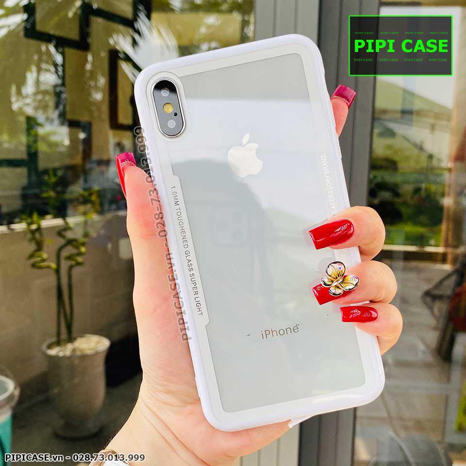Ốp Lưng iPhone X / XS - Glass Super Light - Trắng