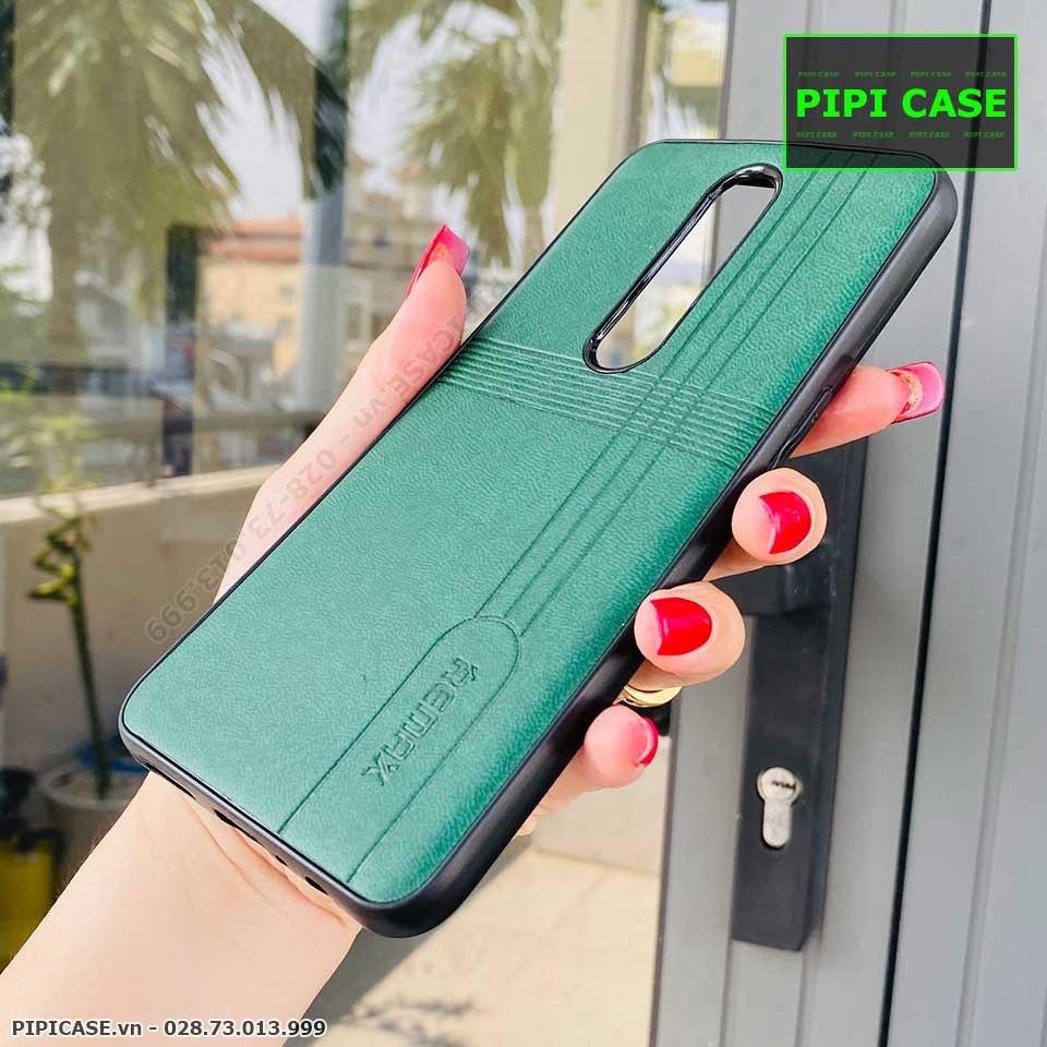 Ốp Lưng Oppo F11 Pro - Da Remax - Xanh Lá