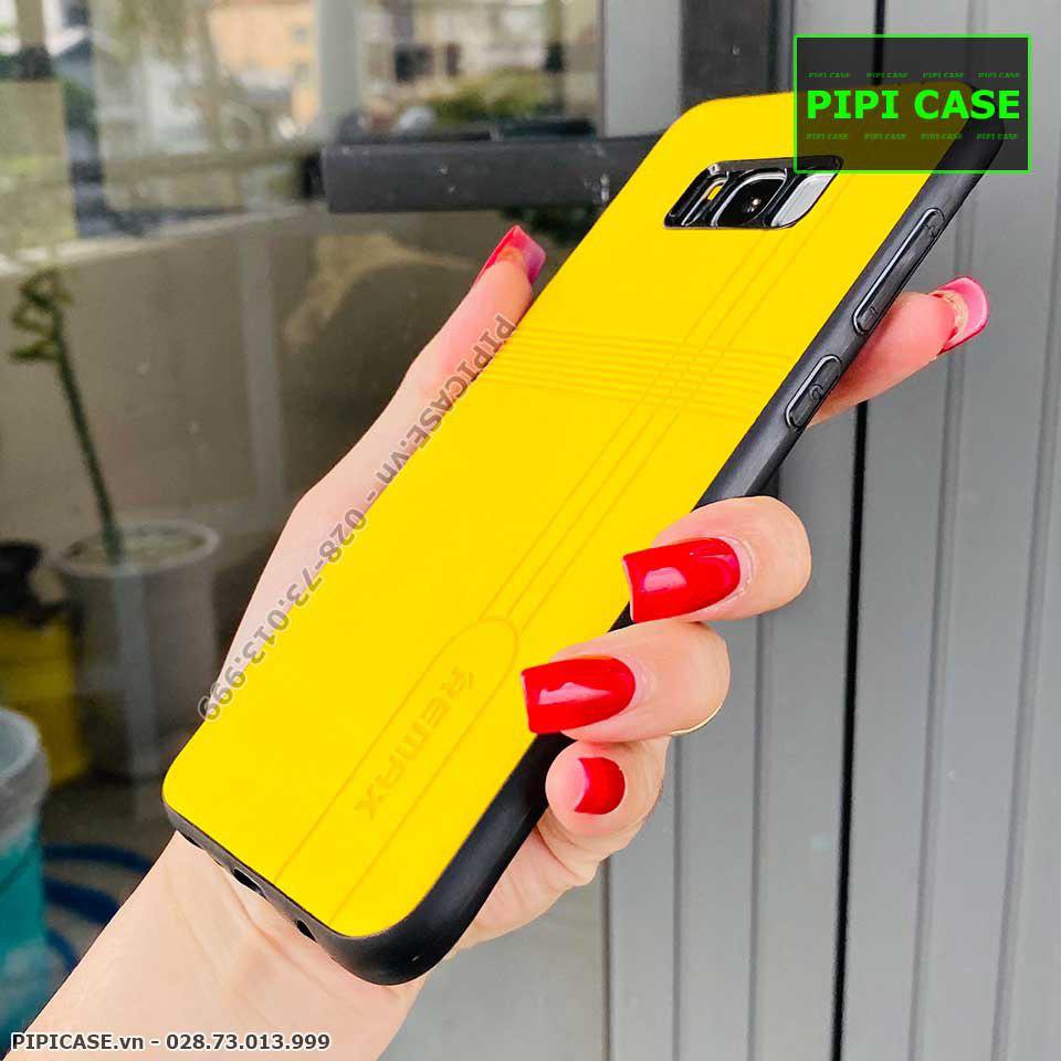 Ốp Lưng Samsung S8 Plus - Da Remax - Vàng