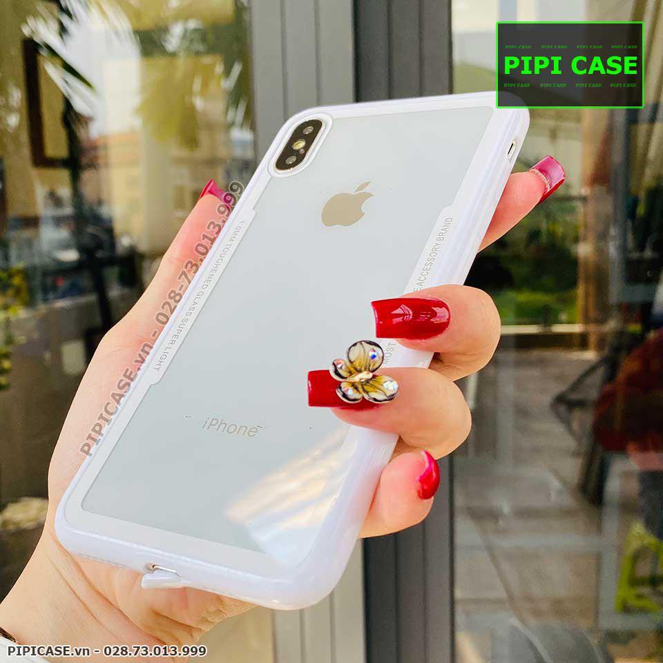 Ốp Lưng iPhone X / XS - Glass Super Light - Trắng