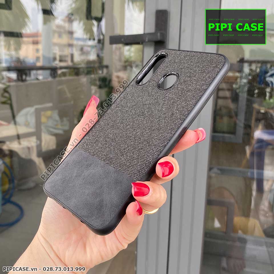 Ốp Lưng Samsung A20 / A30 - Vải Skin - Đen