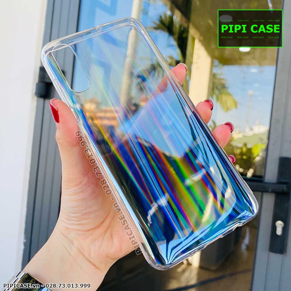 Ốp Lưng Samsung A70 - Rainbow - Đen