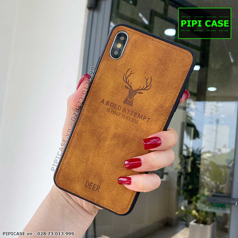 Ốp Lưng iPhone X / XS - Da & Jean - Nâu