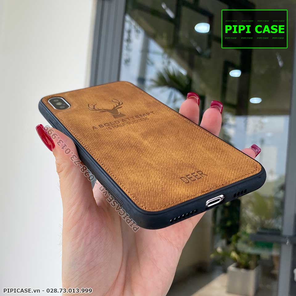 Ốp Lưng iPhone X / XS - Da & Jean - Nâu