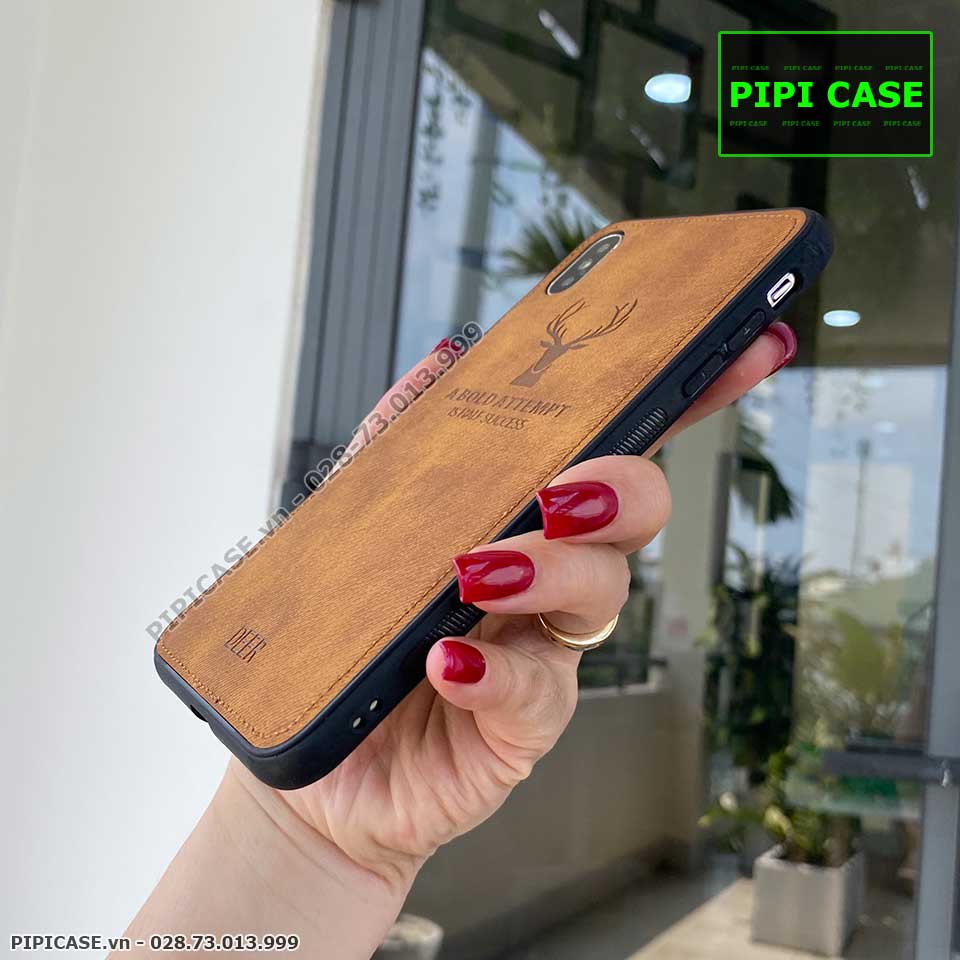 Ốp Lưng iPhone X / XS - Da & Jean - Nâu