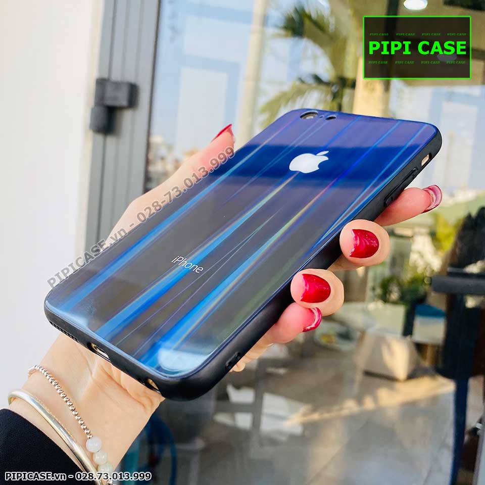 Ốp Lưng iPhone 6 / 6S - Kính Cầu Vồng - Xanh Đen