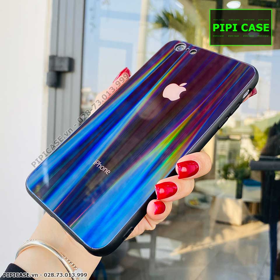Ốp Lưng iPhone 6 / 6S - Kính Cầu Vồng - Đen