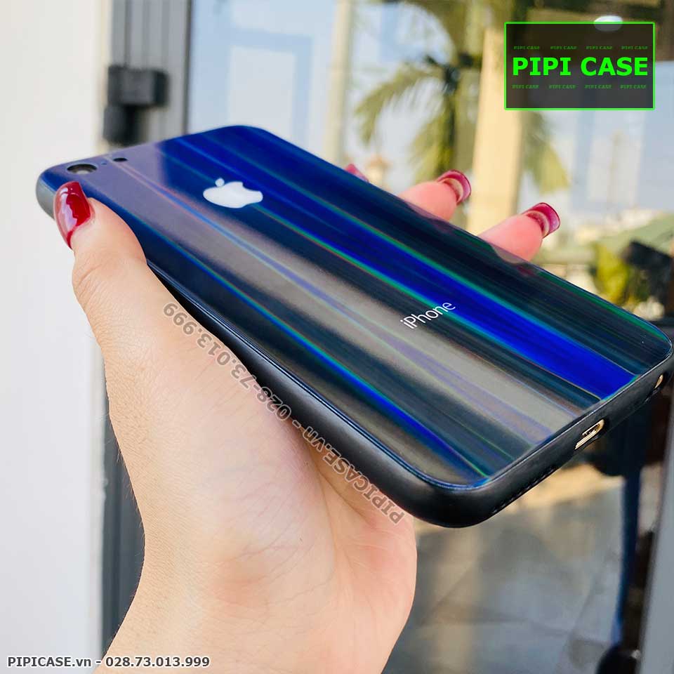 Ốp Lưng iPhone 6 / 6S - Kính Cầu Vồng - Xanh Đen