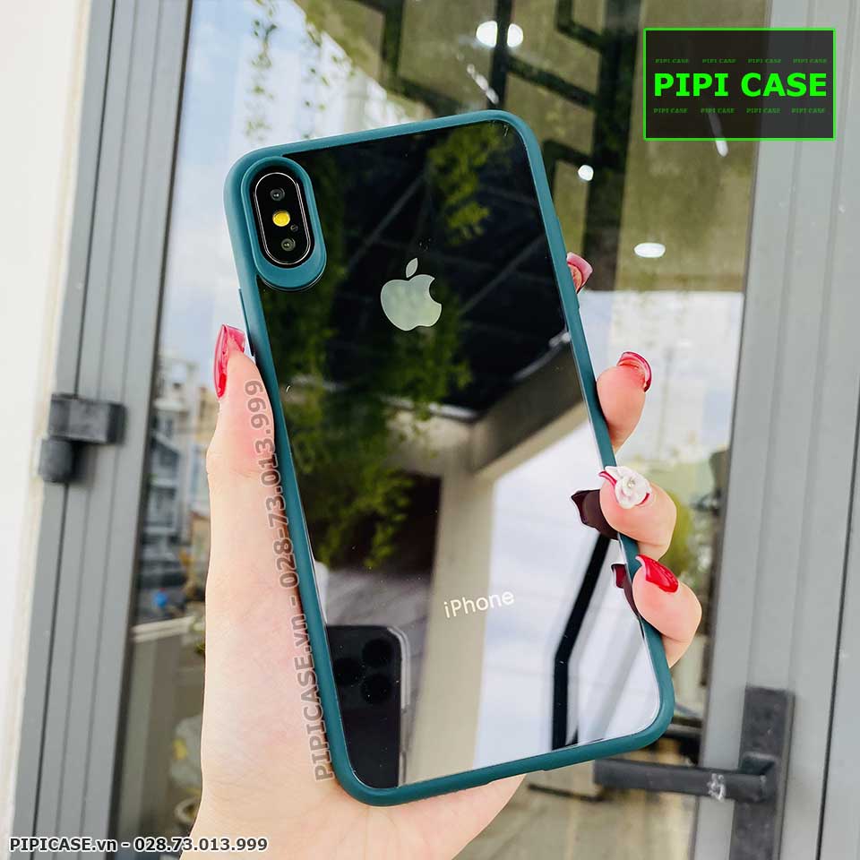 Ốp Lưng iPhone XS Max - Liberty - Xanh Rêu