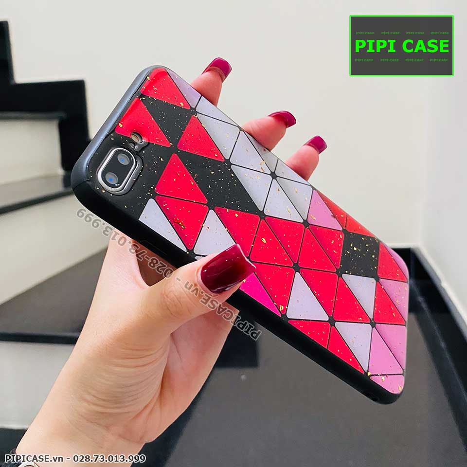Ốp Lưng iPhone 7 Plus / 8 Plus - Tam Giác - Đỏ
