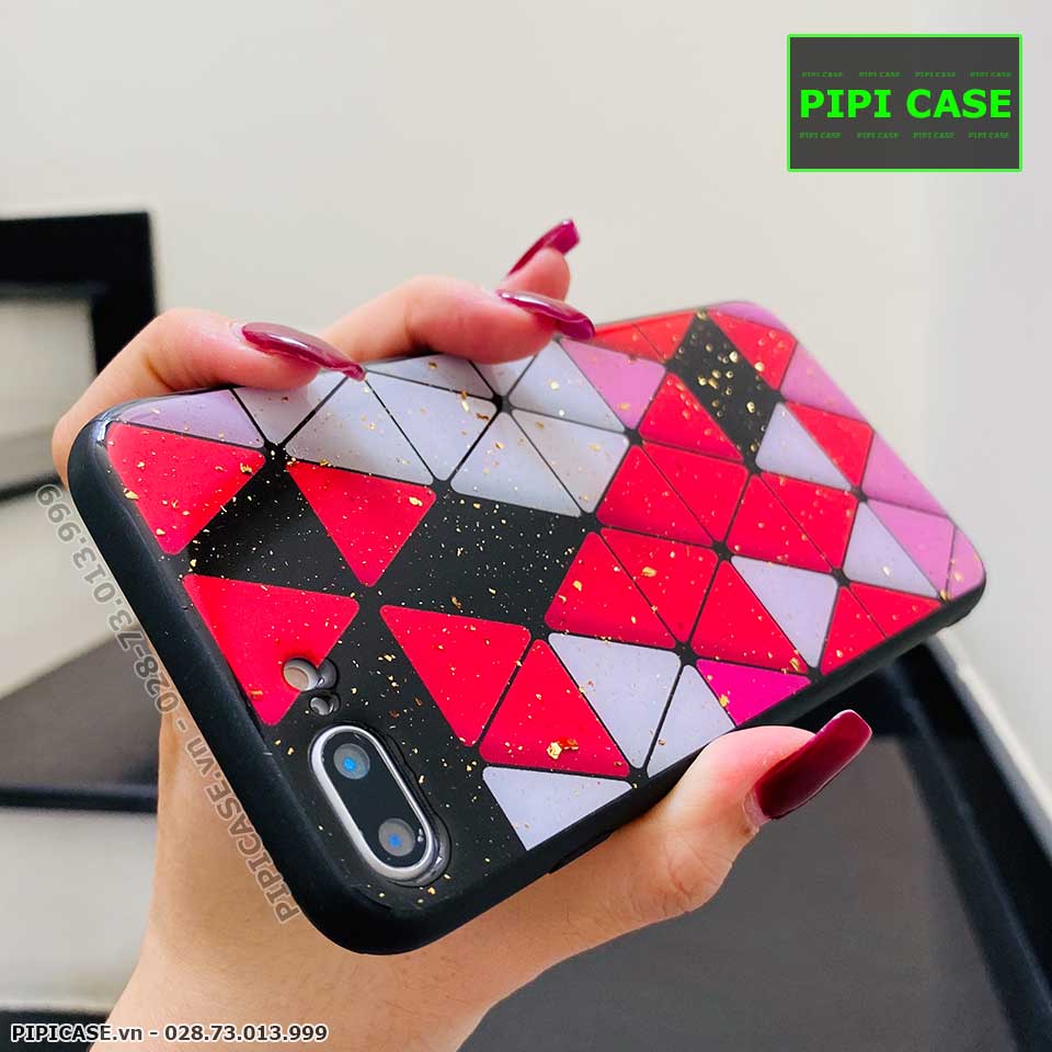 Ốp Lưng iPhone 7 Plus / 8 Plus - Tam Giác - Đỏ