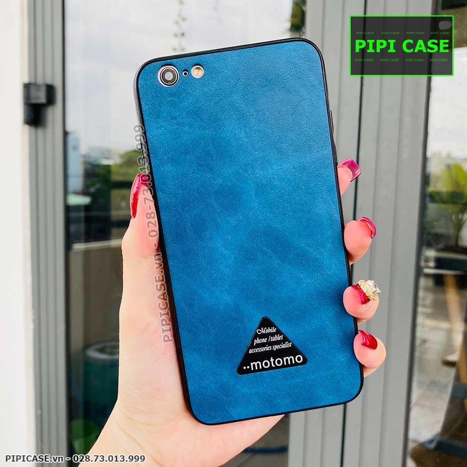 Ốp Lưng iPhone 6S Plus - Da Motomo - Xanh