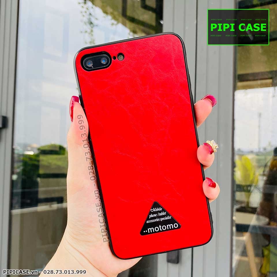Ốp Lưng iPhone 7 Plus / 8 Plus - Da Motomo - Đỏ