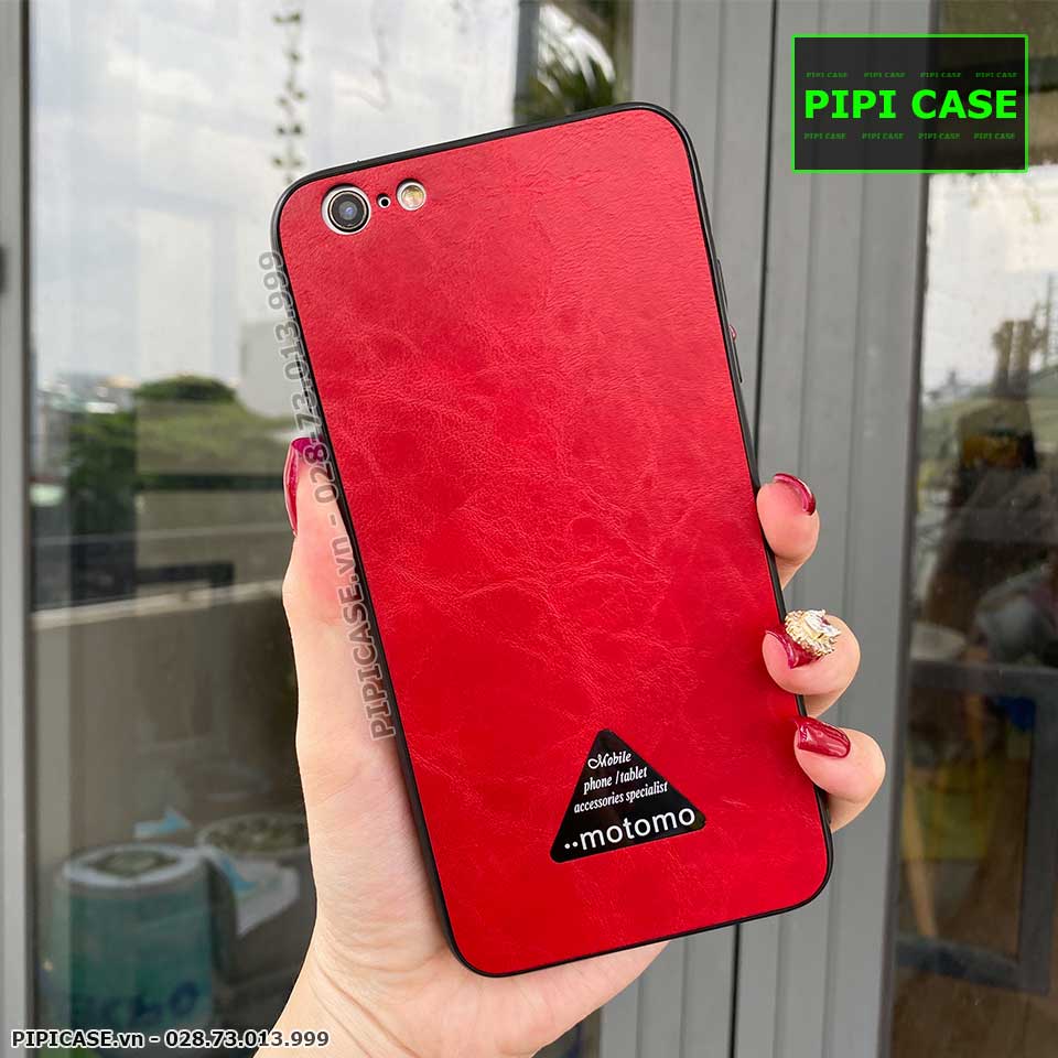 Ốp Lưng iPhone 6 / 6S - Da Motomo - Đỏ