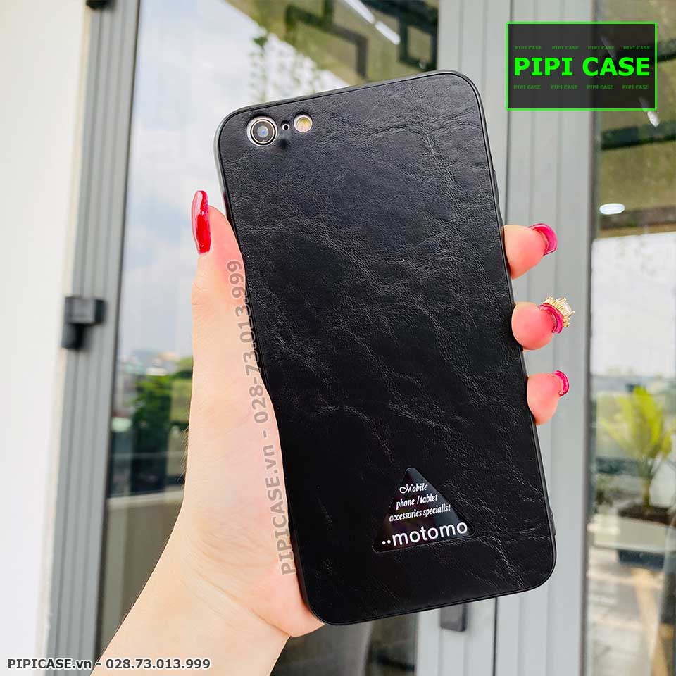 Ốp Lưng iPhone 6S Plus - Da Motomo - Đen