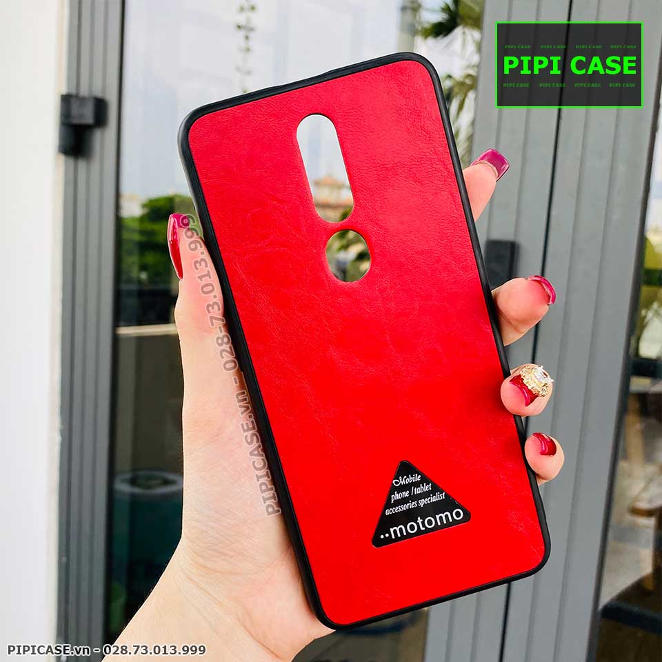 Ốp Lưng Oppo F11 Pro - Da Motomo - Đỏ