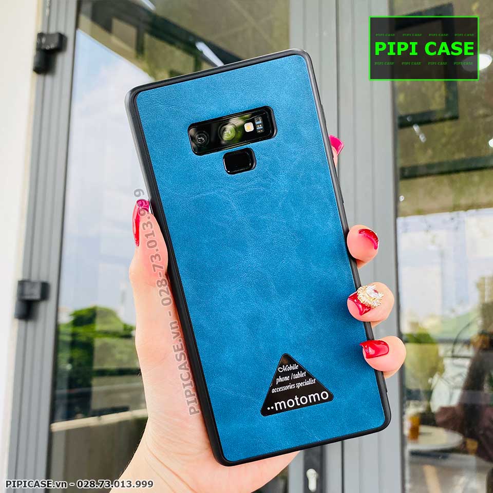 Ốp Lưng Samsung Note 9 - Da Motomo - Xanh