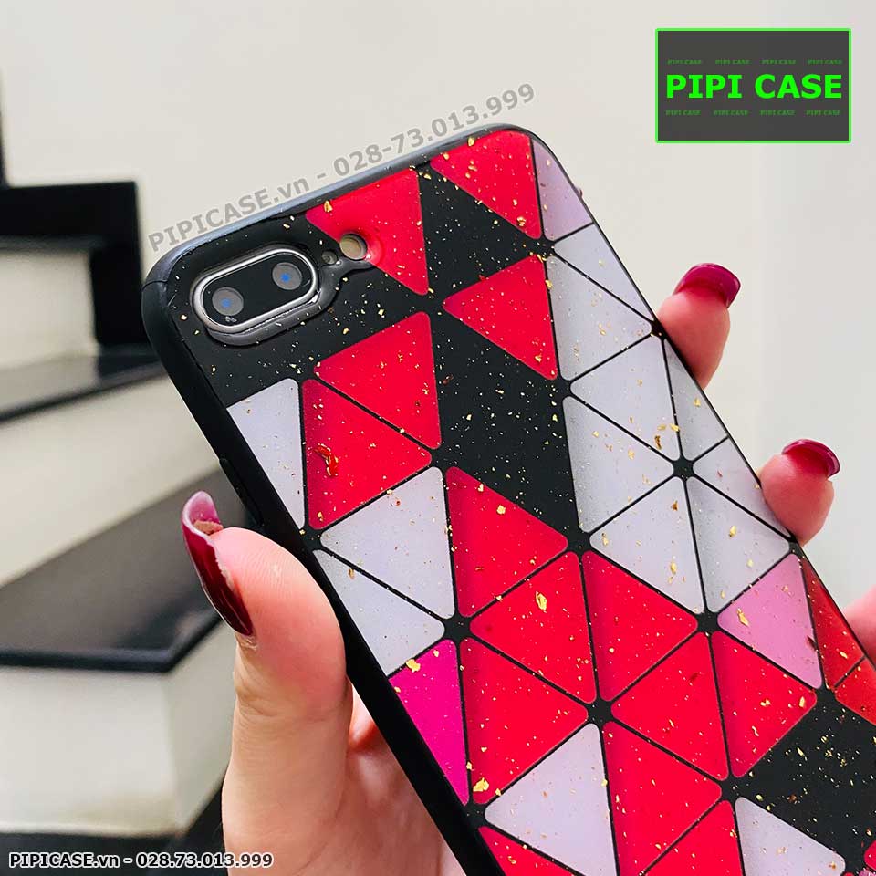 Ốp Lưng iPhone 7 Plus / 8 Plus - Tam Giác - Đỏ