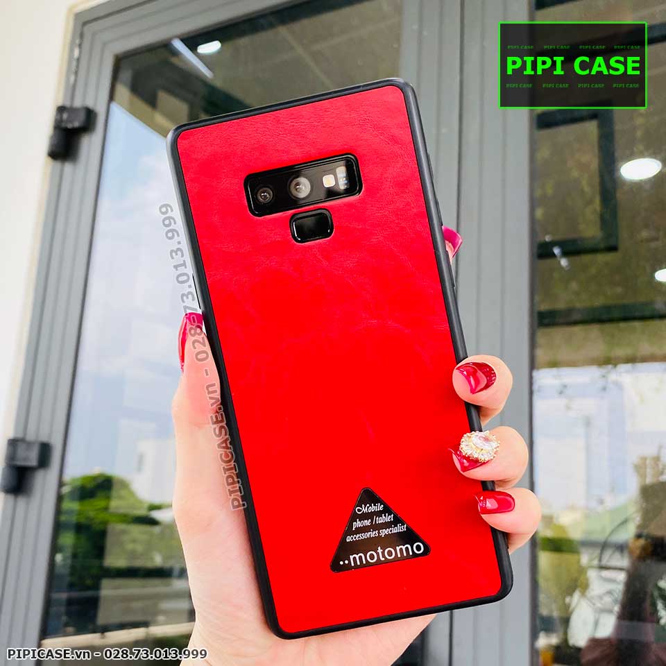 Ốp Lưng Samsung Note 9 - Da Motomo - Đỏ