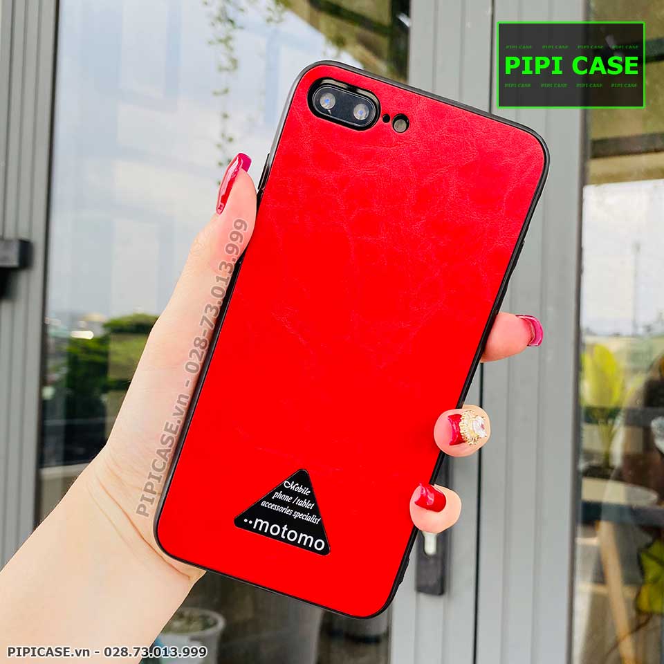Ốp Lưng iPhone 7 Plus / 8 Plus - Da Motomo - Đỏ