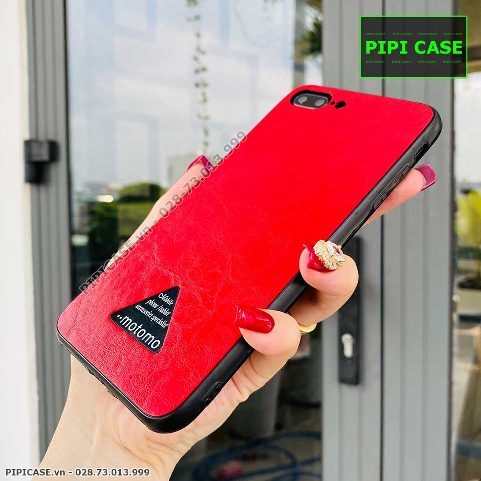 Ốp Lưng iPhone 7 Plus / 8 Plus - Da Motomo - Đỏ