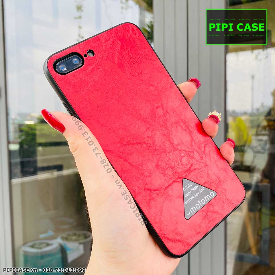 Ốp Lưng iPhone 7 Plus / 8 Plus - Da Motomo - Đỏ