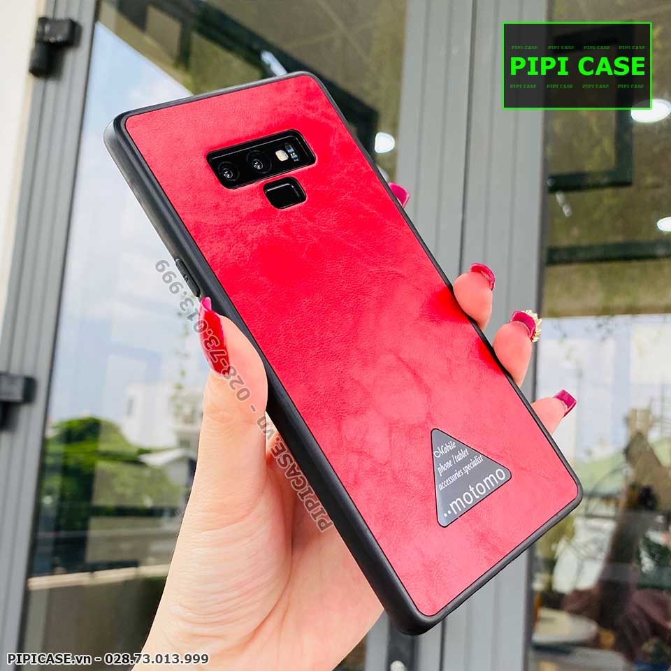 Ốp Lưng Samsung Note 9 - Da Motomo - Đỏ