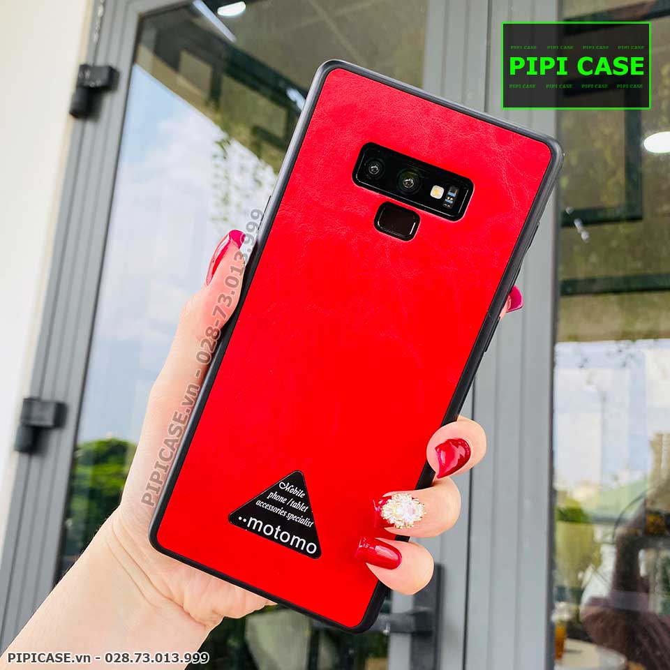 Ốp Lưng Samsung Note 9 - Da Motomo - Đỏ
