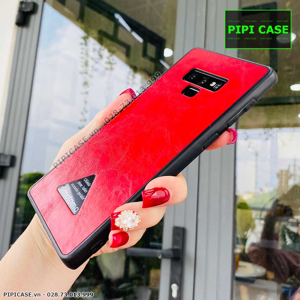 Ốp Lưng Samsung Note 9 - Da Motomo - Đỏ