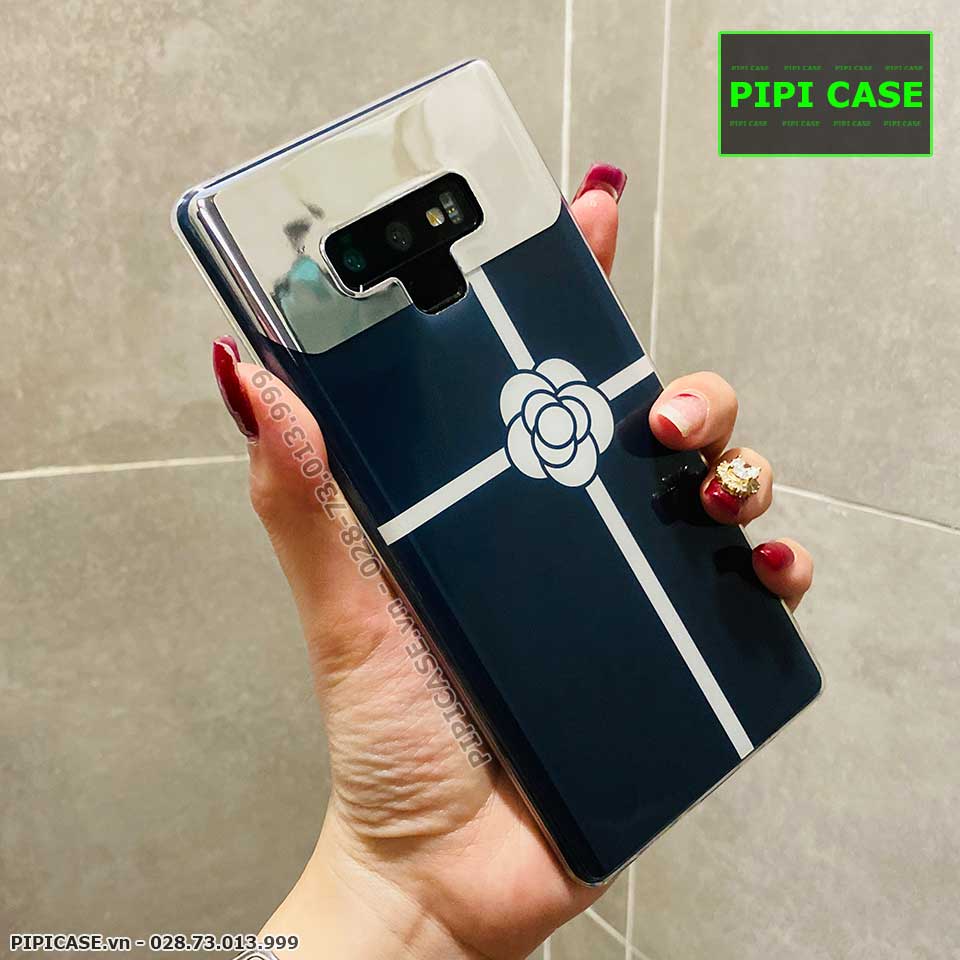 Ốp Lưng Samsung Note 9 - Hoa Trà - Đen