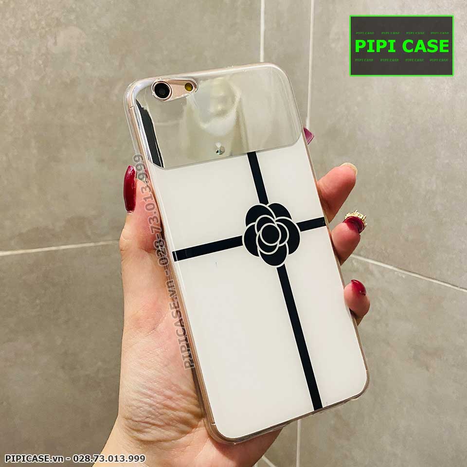 Ốp Lưng Oppo F1s - Hoa Trà - Trắng