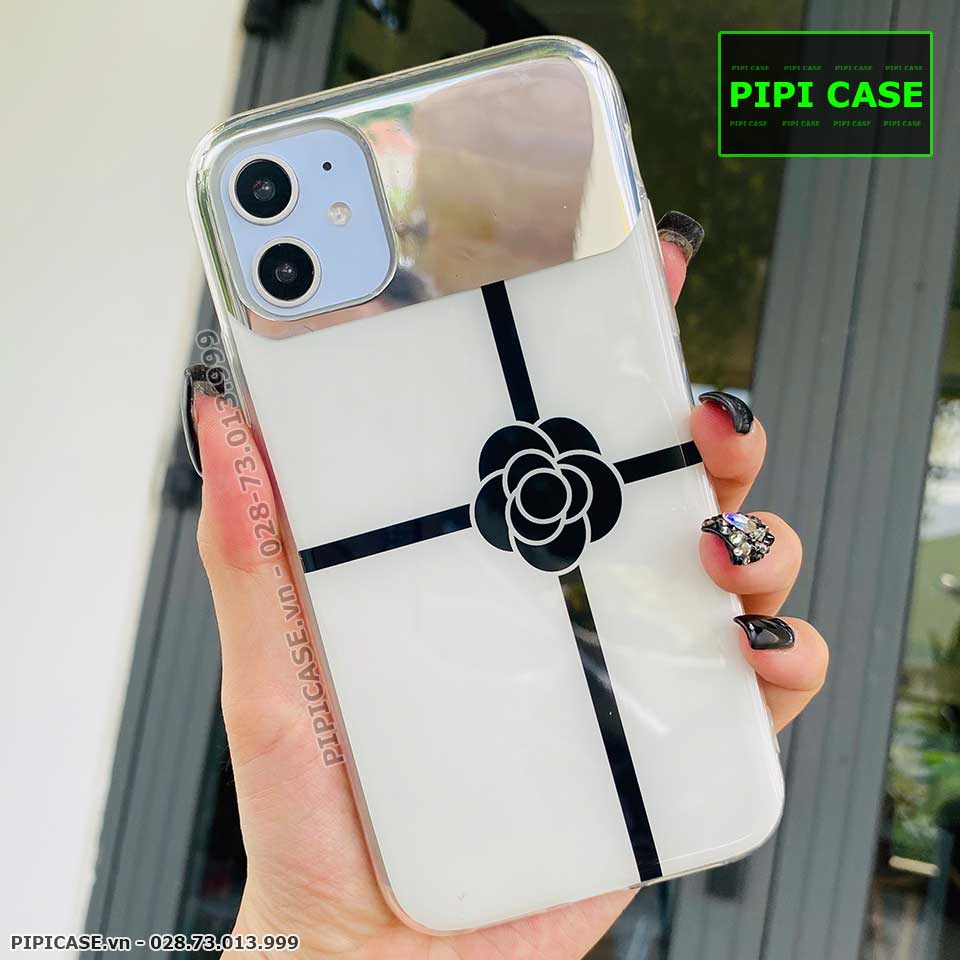 Ốp Lưng iPhone 11 - Hoa Trà - Trắng
