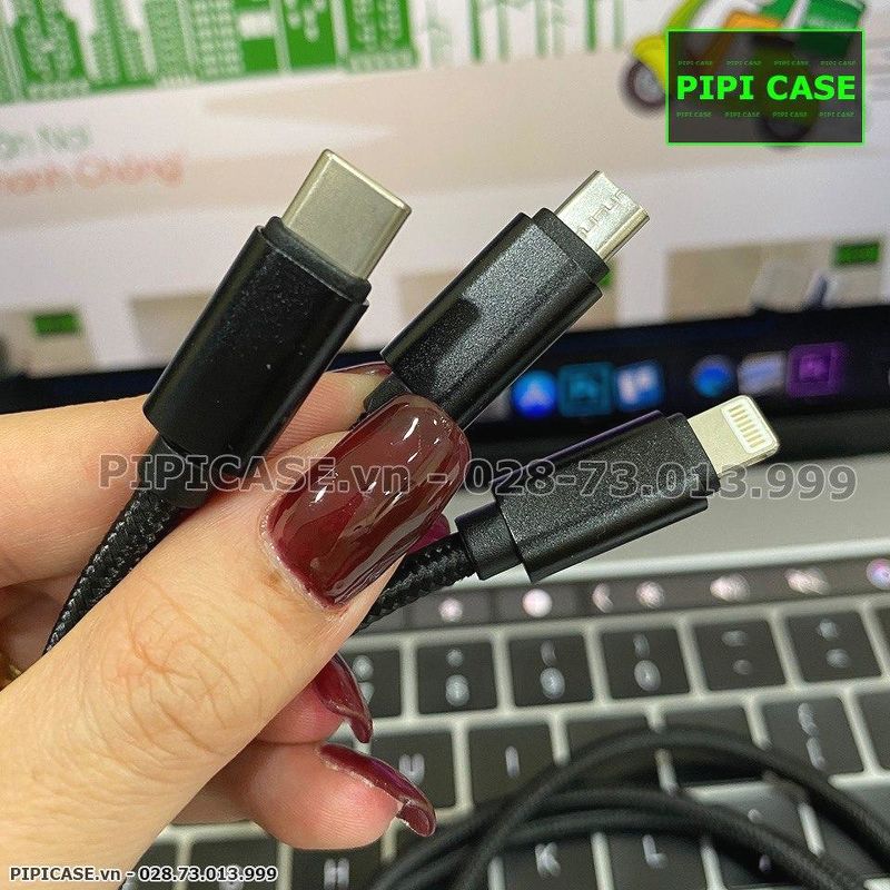 Cáp 3 Đầu - Đen