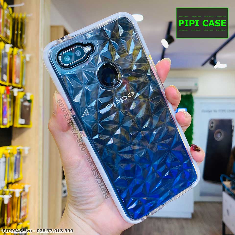 Ốp Lưng Oppo F9 - Diamond - Trắng