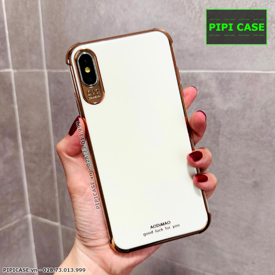 Ốp Lưng iPhone X / XS - Luxury - Trắng