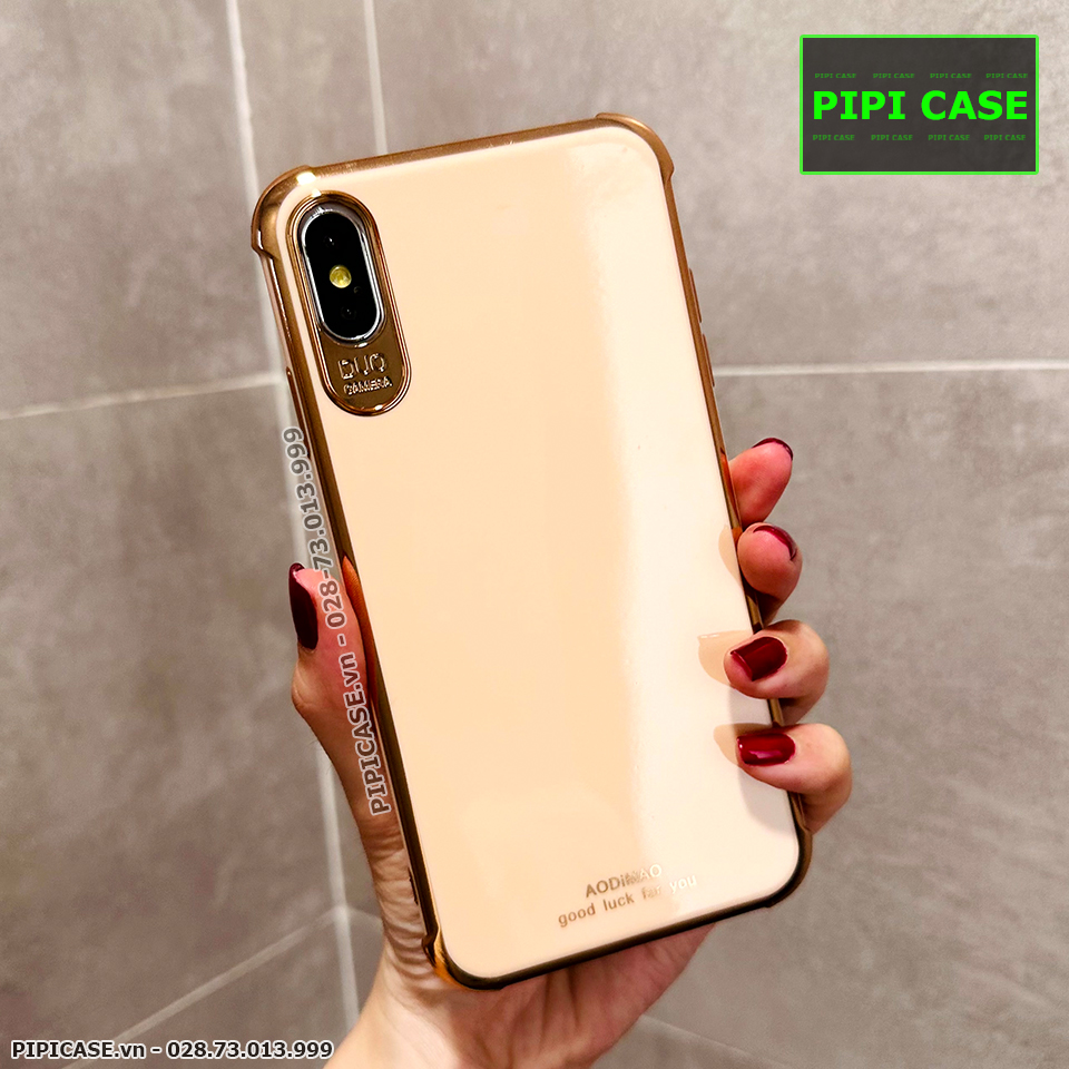 Ốp Lưng iPhone X / XS - Luxury - Vàng