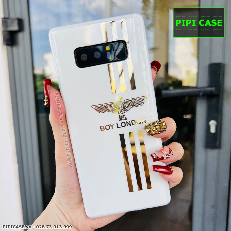 Ốp Lưng Samsung Note 8 - Boy London - Trắng