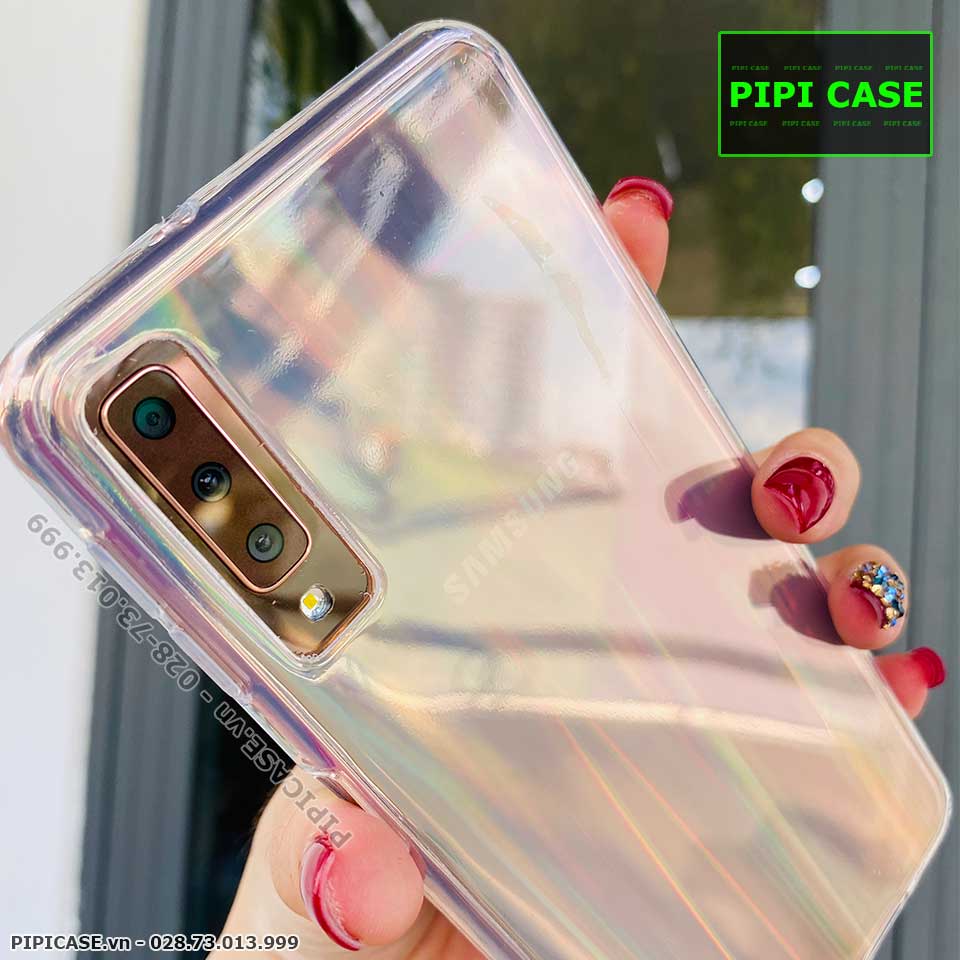 Ốp Lưng Samsung A7 2018 - Rainbow - Trong suốt