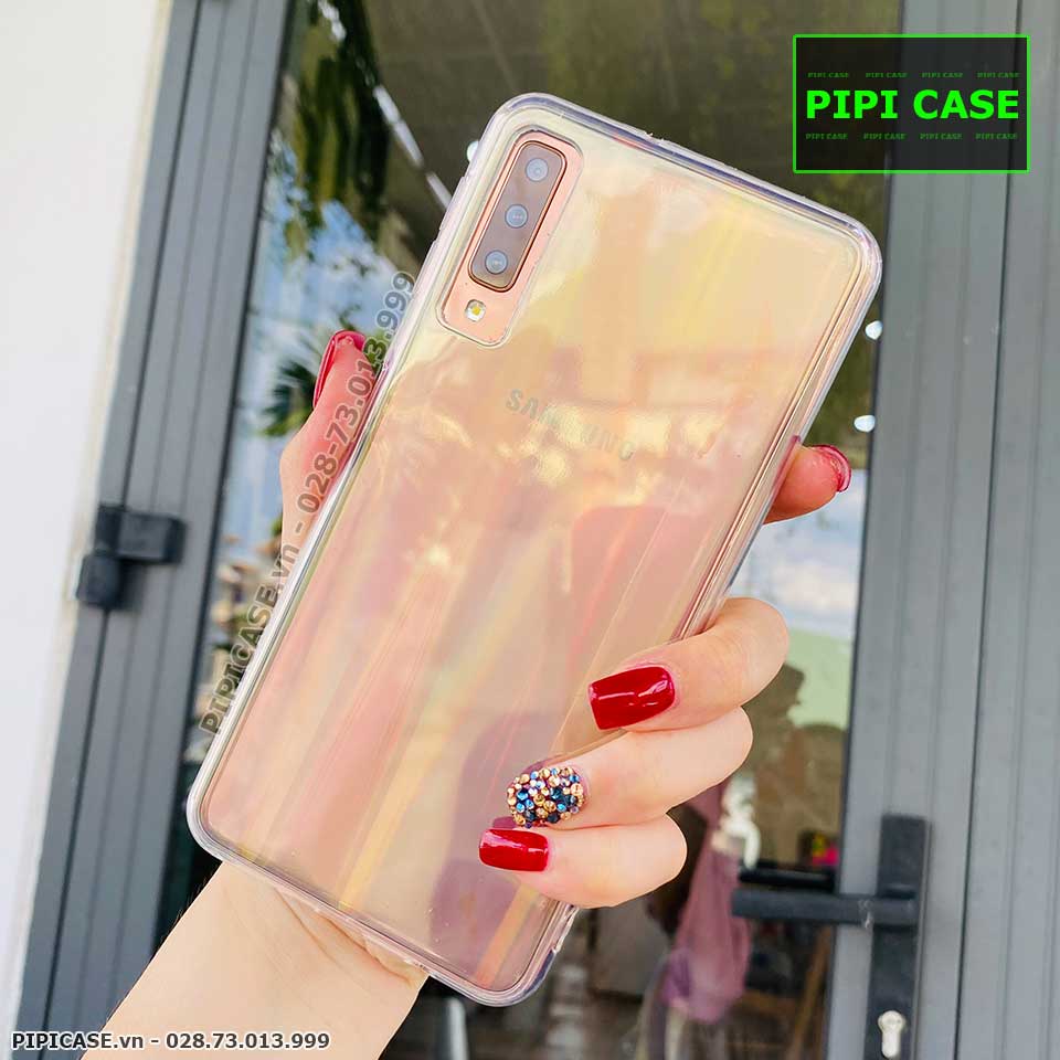 Ốp Lưng Samsung A7 2018 - Rainbow - Trong suốt