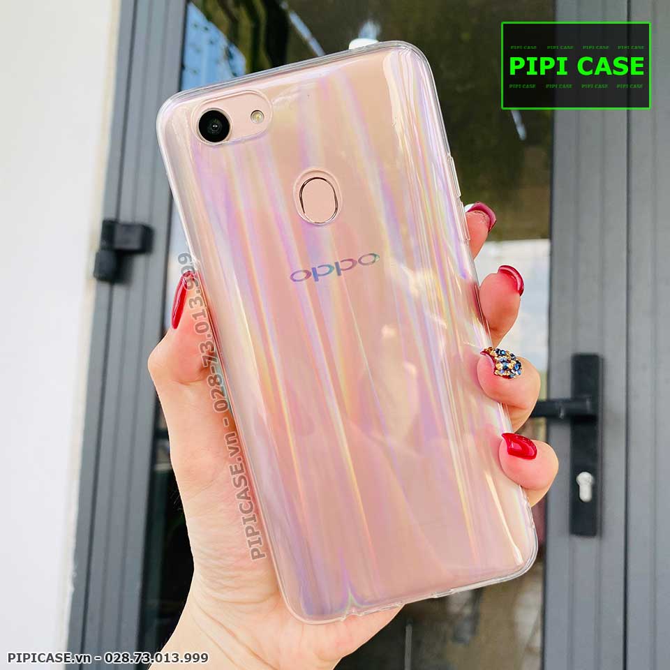 Ốp Lưng Oppo F5 - Rainbow - Trong Suốt