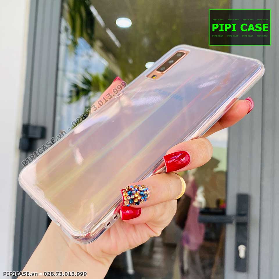 Ốp Lưng Samsung A7 2018 - Rainbow - Trong suốt